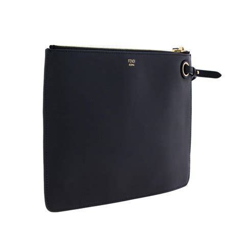 borsellino fendi bicolore con clip|pochette donna fendi.